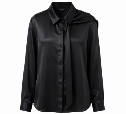 Satin Scarf Blouse
